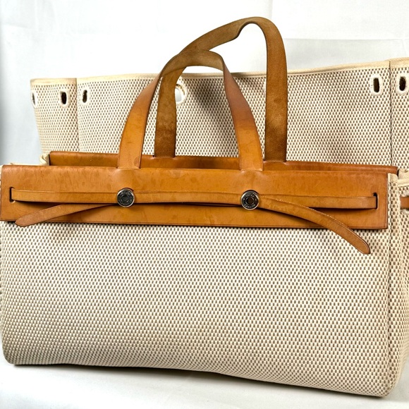 Hermes Herbag Cabas MM convertible bag with COA - Picture 3 of 16